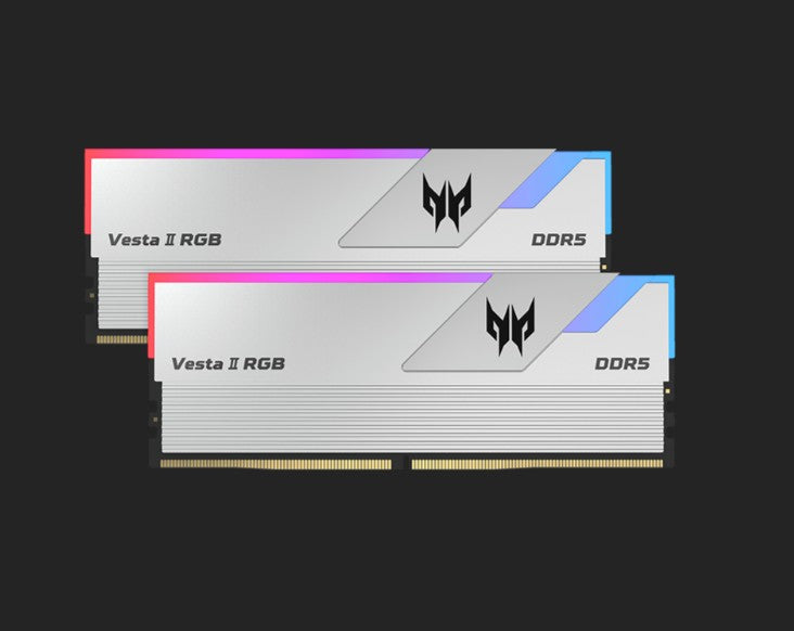 PREDATOR VESTAII DDR5 6000 MHz 32GB (16GB*2) 1R*8 PC5 6000 CL36-45-45-96  Supports XMP 3.0 & EXPO Silver BL.9BWWR.653
