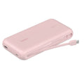 Belkin BoostCharge 20K mAh Power Bank With Integrated USB-C Cable - Pink (BPB024fqPK), 30W, 2xUSB-C, 1x USB-A, CEW $2,500, Apple, 2 Years Warranty
