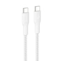 Belkin BoostCharge Pro Braided USB-C to USB-C Cable (3M) - White (CAB025fq3MWH), 5A/240W, 480Mbps, 350K+ Bend, USB-IF Certified, 2 Years Warranty