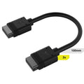 Corsair iCUE LINK Cable - 2x 100mm, Dual Cable pack Black Stright connectors