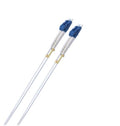8ware 1m LC-LC OS2 Single Mode Dual-Core Fibre / Fiber Optic Cable UPC Duplex Armoured Low Smoke Zero Halogen (LSZH) Jacket White