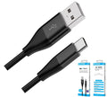 8Ware Premium 2m Samsung Certified Fast Speed Charging USB-C to USB-A Data Charger Cable For Samsung Huawei Google LG Retail Pack