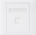 Astrotek CAT5e RJ45 Wall Face Plate 86x86mm 1 Port Socket Kit