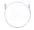 8ware CAT6 Ultra Thin Slim Cable 0.50m / 50cm - White Color Premium RJ45 Ethernet Network LAN UTP Patch Cord 26AWG for Data