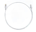 8ware CAT6 Ultra Thin Slim Cable 15m - White Color Premium RJ45 Ethernet Network LAN UTP Patch Cord 26AWG for Data