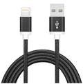 Astrotek 2m USB Lightning Data Sync Charger Black Cable for iPhone X 9 8 7S 7 Plus 6S 6 Plus 5 5S iPad Air Mini iPod