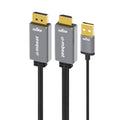 mbeat® Tough Link 1.8m HDMI to DisplayPort Cable with USB Power  4K@60Hz (3840×2160), 1440p@120Hz, 1080p@120Hz Package Weight: 150g