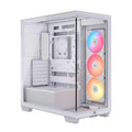 Corsair 3500X RS-R ARGB Mid-Tower PC Case - White, ARGB, ATX/E-ATX, Tempered Glass, 425mm GPU, 170mm CPU, 360mm radiator, USB-C, 2yr wty