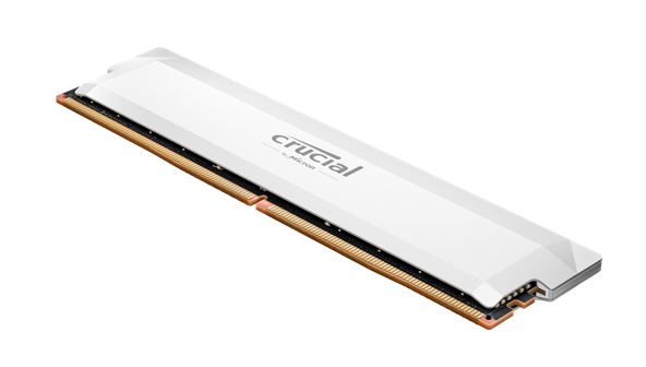 Crucial Pro 16GB (1x16GB) DDR5 UDIMM 6000MHz CL36 White Heat Spreader Overclocking Support Intel XMP AMD Ryzen Desktop PC Gaming Memory