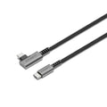 Cygnett Unite Right-Angle USB-C to USB-C (3.1) Cable (1M) - Black (CY5104PCTYC), 240W, Double Braided, 10Gbps Transfer, Fast Charge, 2 Years Warranty