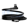 Cygnett DriveSync Right Angled Magnetic Silicone USB-C to USB-A Cable (0.7M) - (CY5665CCACB), 3A/60W, 480Mbps, Drive & Sync, 2 Years Warranty