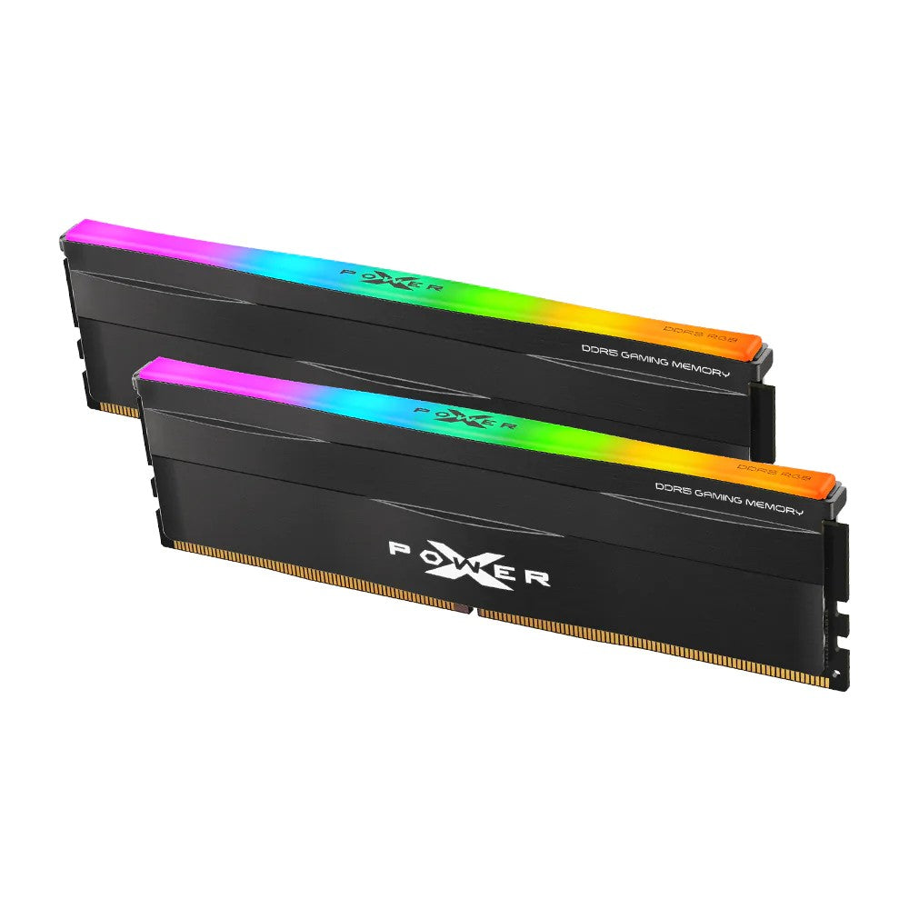 Silicon Power SP032GXLWU60FFDF, XPower Zenith RGB, UDIMM, DDR5 32GB(2x16GB), 6000Mhz, CL36, 1.35V, Black, Limited Lifetime Warranty