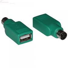GNR MAN-ID-USB-PS2-ADPTS, USB to PS2 Adapter Adapter for converting USB keyboard to PS2 port on desktop or notebooks. Compatible with all desktops.