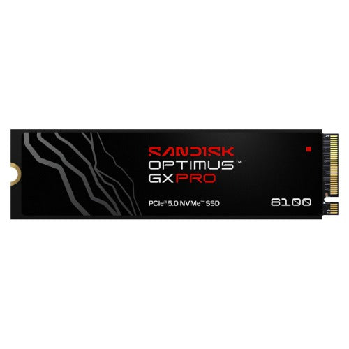 SanDisk Optimus GX PRO 8100 2TB NVMe M.2 2280 Internal SSD, PCIe Gen5 x4, Up to 14, 900MB/s Read & 11, 000MB/s Write, S3-M, No Heatsink, 5-Year Warranty