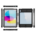 USP Apple iPad (11') (A16) (11th Gen) / iPad (10.9') (10th Gen) WaterProof Case Black-Support Smart Control Keyboard, 360° Rotation, 3 Years Warranty