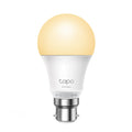 TP-Link Tapo L510B Smart Light Bulb Bayonet Fitting Dimmable, No Hub Required, Voice Control, Schedule & Timer 2700K 8.7W 2.4 GHz 802.11b/g/n