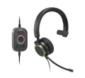 SNOM A330M Over-Ear USB-A Mono Headset, Passive Noise Cancellation, Black, USB/RJ9/3.5 Jack Cable with Call Control, Soft PU Leather