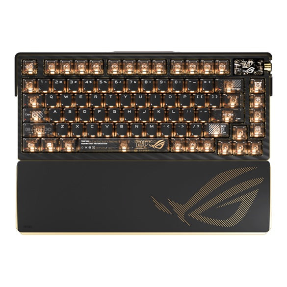 ASUS ROG AZOTH EXTREME EDITION 20 STORM SWITCH - Gaming Keyborad, 75% gaming keyboard, ROG NX Snow, Tri-Mode (USB/RF 2.4GHz/BT 5), RGB, 8000Hz