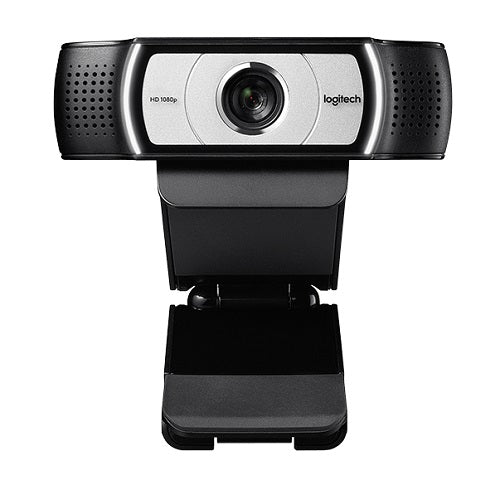 Logitech C930c Business Webcam 960-001260, Full HD 1080p Webcam, 90° Field of View, 4x Digital Zoom, Dual Omni-Directional Microphones, Autofocus, USB 2.0 Connectivity, Privacy Shutter, Black, 1 Year Warranty