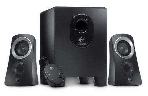Logitech 980-000414, Z313, Speakers 2.1 System, RMS Power: 25W, Peak power: 50 watts, 3.5mm Headphone jack, Frequency response: 48 Hz–20 kHz (+/- 3dB), 2 Year Warranty