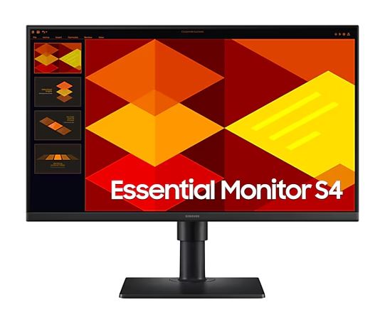 Samsung 24' S40GD FHD Monitor 1920 x1080 100Hz 16:9 250cd/m2 IPS 2xHDMI Tilt Pivot Swivel HAS VESA Viewing Angle Eye Saver & Game Picture Mode Black
