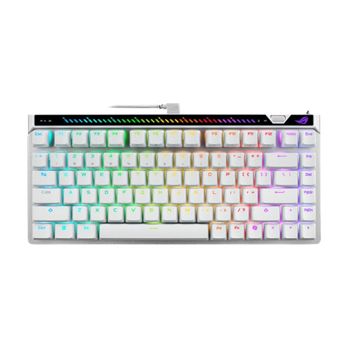 ASUS M705 ROG Falchion Ace 75 HE Gaming Keyboard - WHITE, HFXV2Magnetic, USB2.0TypeC, 75%,8000Hz, 0.125ms, Windows10/11, GearLink