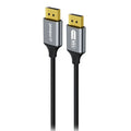 mbeat® Tough Link 1.8m 16K DP to DP Cable - Space Grey 40Gbps 180cm × 2.2cm × 1.10cm