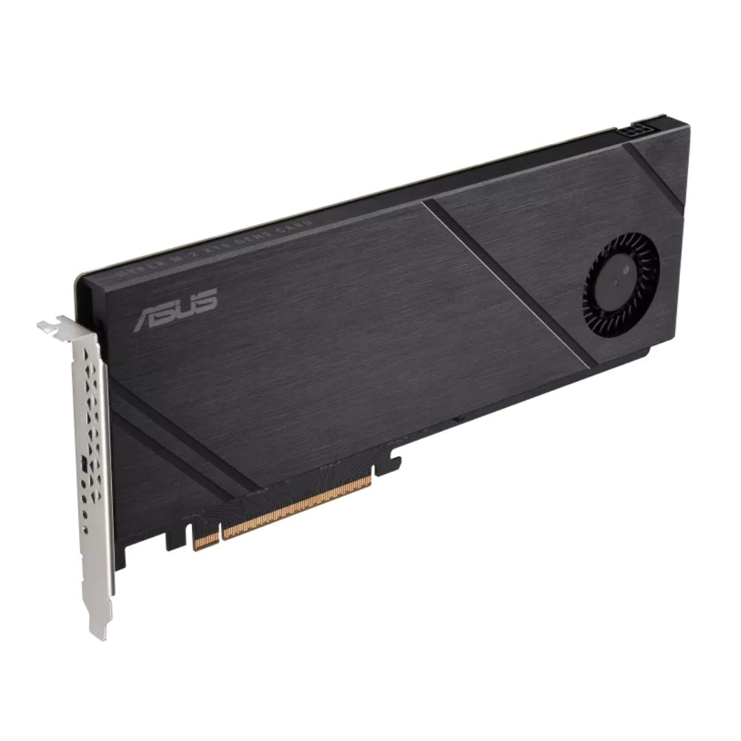 ASUS HYPER M.2 X16 GEN5 CARD (PCIe 5.0/4.0) Supports up to Ffour NVMe M.2 (2242/2260/2280/22110) devices at up to 512 Gbps