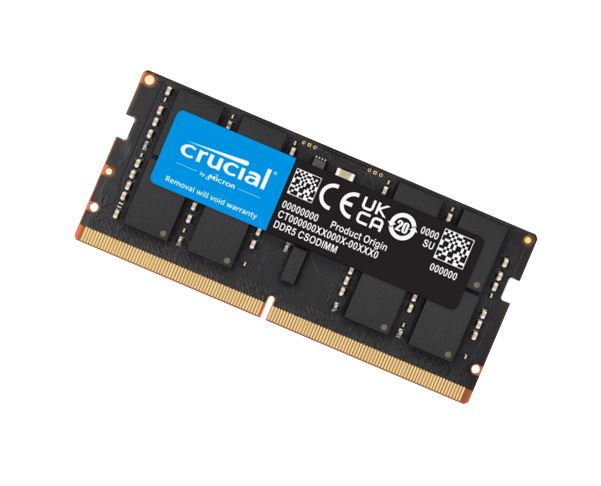 Crucial 32GB (1x32GB) DDR5 CSODIMM 6400MHz C52 1.1V Notebook Laptop Memory for Intel Core Ultra Processors AI PC