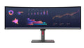 LENOVO ThinkVision P49W-30 49' Dual QHD Curve Monitor IPS 5K 5120x2160 21:9 Height Adjustable Tilt Swivel DP HDMI TBT4 USB-C Hub USB-B LAN Audio VESA