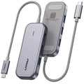 Pisen 6-in-1 Multi-Port USB-C Multifunctional Docking Station - Grey, 3x USB-A 3.0, 1x VGA, 1x HDMI, 1x RJ-45, 2 Years Warranty
