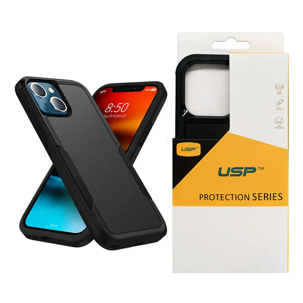 USP Apple iPhone 17 (6.3') Armor Light Case Black - Two Tough Layers, No Slip Grippy Edges, DropProof, Slim, 3 Years Warranty