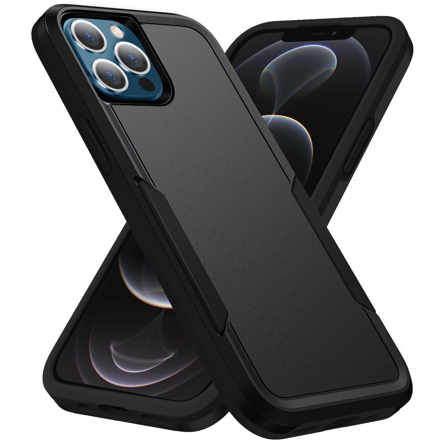 Phonix Apple iPhone 12 Pro Max Armor Light Case Black - No-Slip, Sleek, Ultimate Protection, Strong & Durable, DropProof, 3 Years Warranty