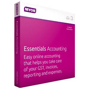 MYOB  ASME133441-0915-SUB-3MTH-AU, Essentials Accounting with Payroll 3 Months Test Drive