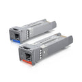 Ubiquiti UFiber SFP+ Single-Mode Module, 10G BiDi,  2 Pack, Same 10 Gbps Speed, Less Cable Required (Single Strand, LC Connector)