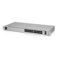 Ubiquiti UniFi 24 port Managed Gigabit Switch - 24x Gigabit Ethernet Ports, with 2xSFP - Touch Display - Fanless - GEN2,