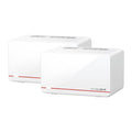Mercusys Halo H37BE(2-pack) BE6500 Whole Home Mesh Wi-Fi 7 System,  688 Mbps at 2.4 GHz, 5760 Mbps at 5 GHz,, MLO, 4096-QAM, OFDMA, EHT160 on 5GHz