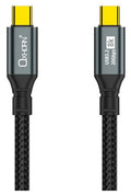 Oxhorn 2m USB-C to USB-C USB 3.2 Gen2 Braided 20Gbps 8K@60Hz 5A 20V 100W PD Fast Charging Video Cable for Laptop Phone Tablet Docking USB-C Devices