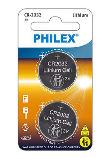 Sansai Lithium Button Coin Lithium Battery CR2032 3V - 2BP for Motherboard Danger of swallowing Keep batteries away from young children at all