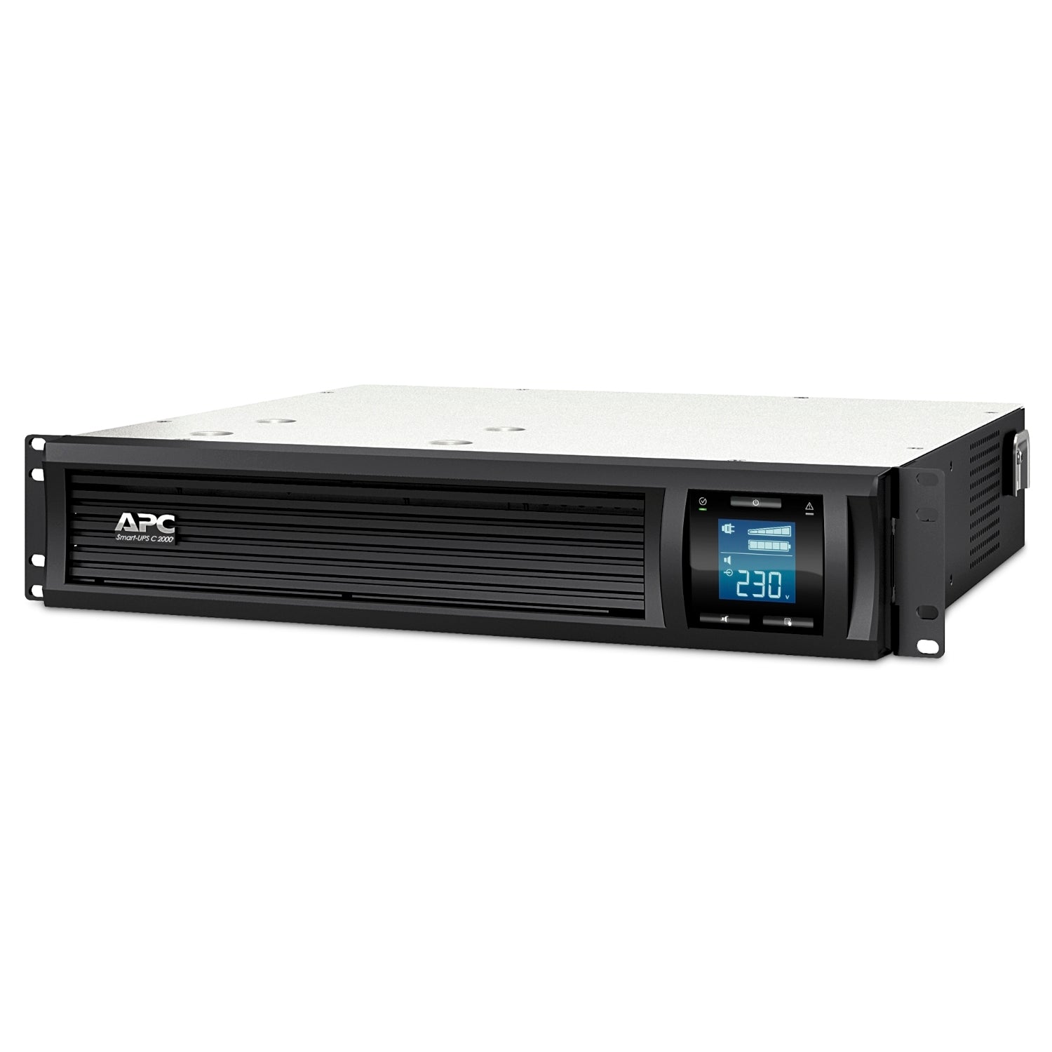 APC Smart-UPS C 2000VA/1300W Line Interactive UPS, 2U Rackmount, 230V/16A Input, 6xIEC C13 Outlets, Lead Acid Battery, Graphic LCD
