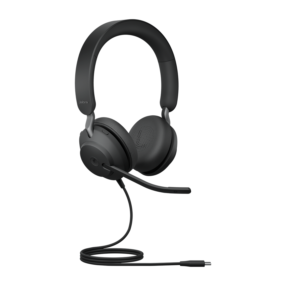Jabra Evolve2 40 SE Wired USB-C MS Stereo Headset, 360° BusyLight, Noise Isolationg Ear Cushions, 2Yr Warranty, Plug-and-play, 3-Microphone Technology