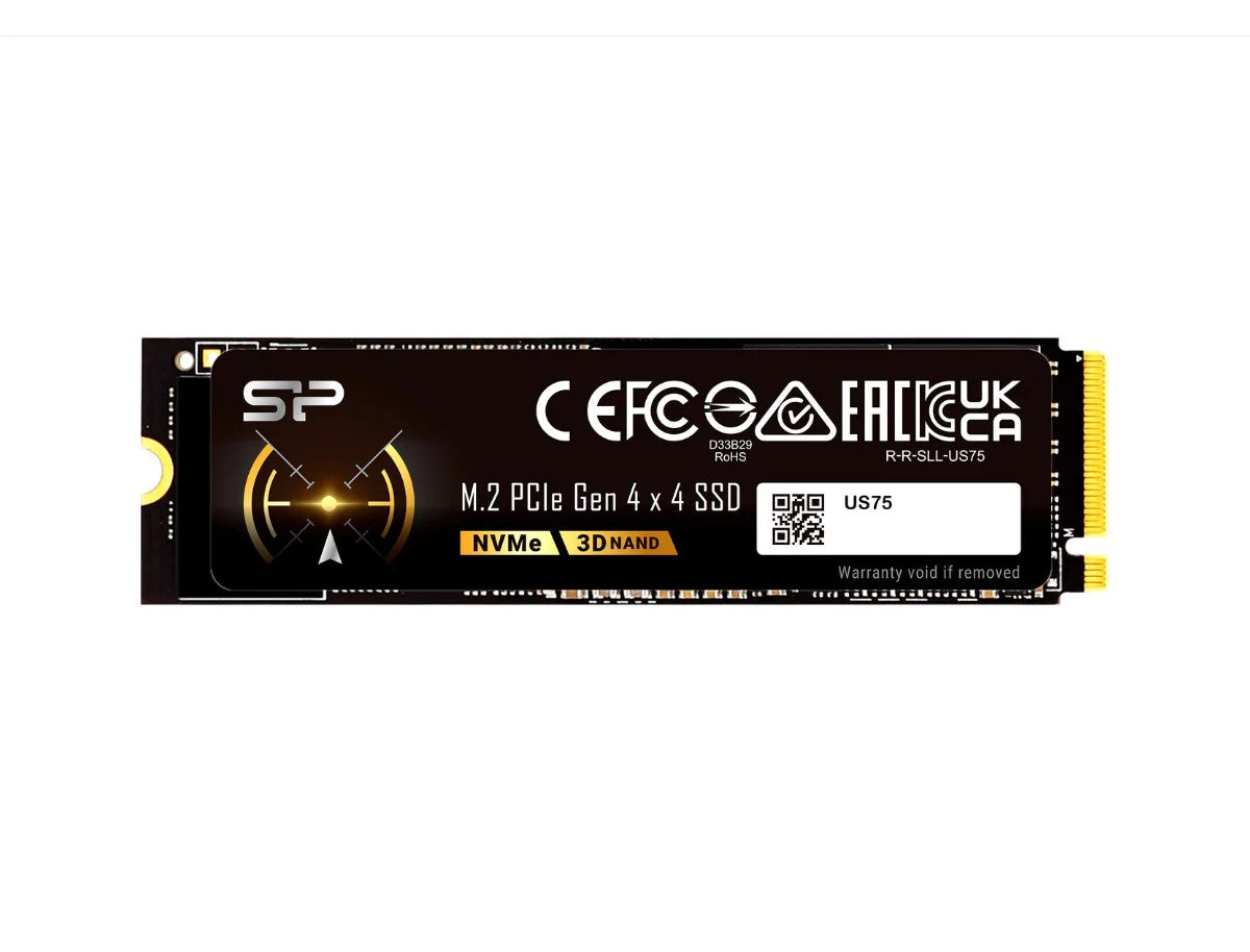 Silicon Power SP01KGBP44US7505, US75 Series, 1TB, M.2 NVMe, PCIe4.0, Read Speed: Up to 7400MB/s, Write Speed: Up to 6500MB/s, 5 Year Warranty