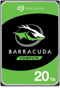 Seagate 20TB 3.5' Barracuda, SATA 6Gb/s, CMR, 7200RPM, 512MB Cache, 512e, HDD, 2 Years Warranty