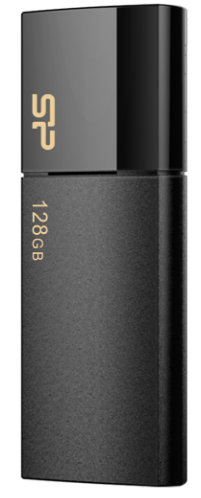 Silicon Power SP128GBUF3B05V1K, Blaze B05, 128GB, USB 3.2 G1, Type A, Black, 5 Year Warranty