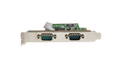 Startech 2-Port PCI Express Serial Card, Dual Port PCIe to RS232 (DB9) Serial Interface Card, 16C1050 UART, Standard or Low Profile Brackets, COM Retention, For Windows & Linux - PCIe to Dual DB9 Card (21050-PC-SERIAL-CARD) - Serial adapter - PCIe
