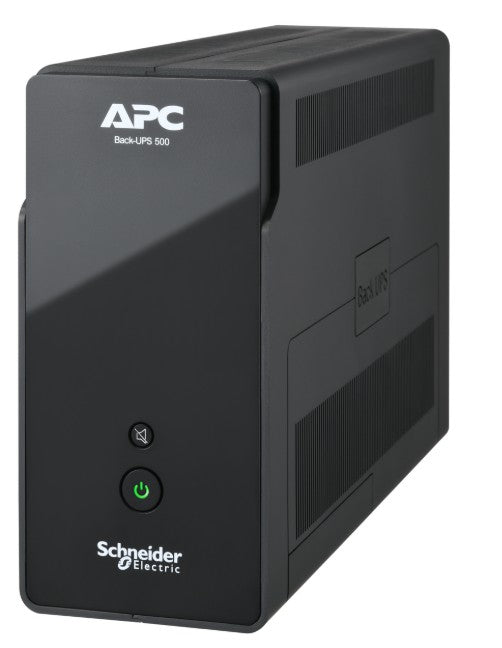 APC Back-UPS, 500VA/300W, 6 IEC, USB communication, Tower, 230V, Lead-acid battery, Input IEC 60320 IEC 60309, Output 6 IEC 60320 C13 surge, 1.5m