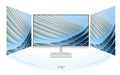 ViewSonic 24' White Office Ultra Thin FHD IPS, 100Hz, 1ms MPRT, 178°/178°, HDMI, VGA, Borderless 3‑Side Design, Low Blue Light, Flicker‑Free, 3YARW
