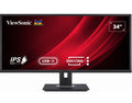 ViewSonic 34' WQHD 3440 x 1440, USB-C Docking, 90w Charger,Ethernet, FreeSync, Speaker, VDisplay, HAS, Superclear, VG3456 Business Monitor,3YARW