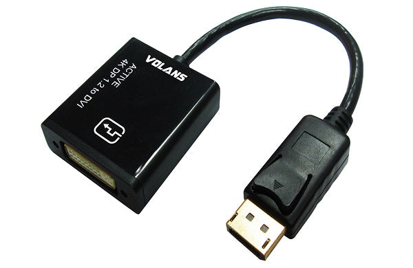 Volans VL-PDPDV, Volans PASSIVE DisplayPort to DVI Converter (4K), 1 Year