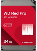 Western Digital WDRed Pro NAS Hard Drive - 24TB 3.5' 287MB/s 7200 RPM 512MB SATA HD 5yrs warranty